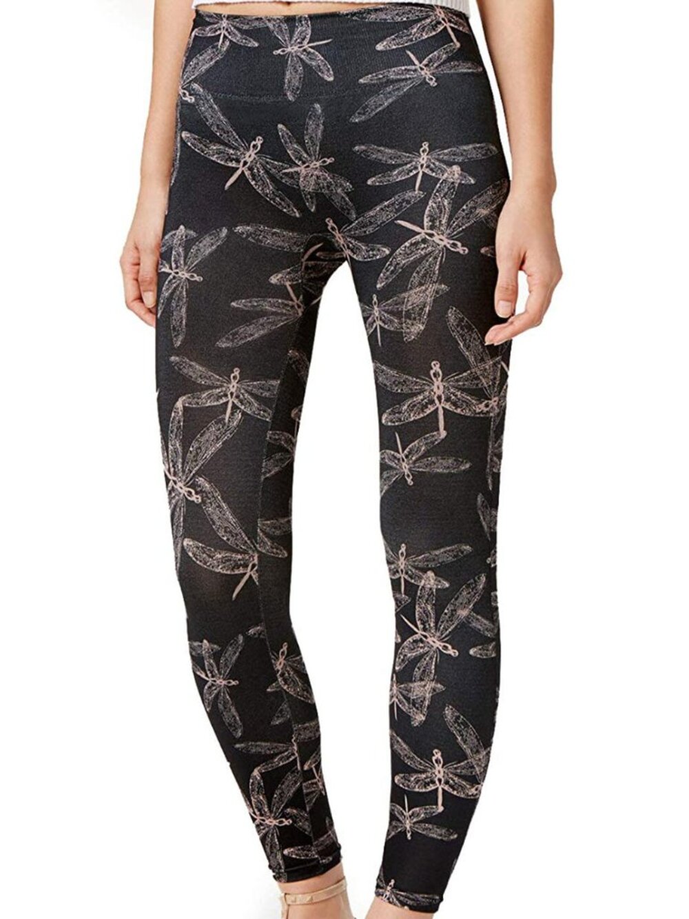 First Looks Womens Graphic Dragonfly Seamless Leggings